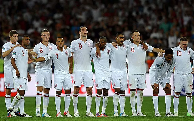 England Team Euro 2012